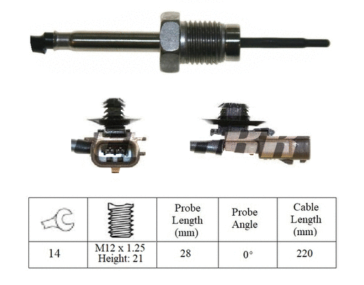 Sensor, exhaust gas temperature (LXT320)