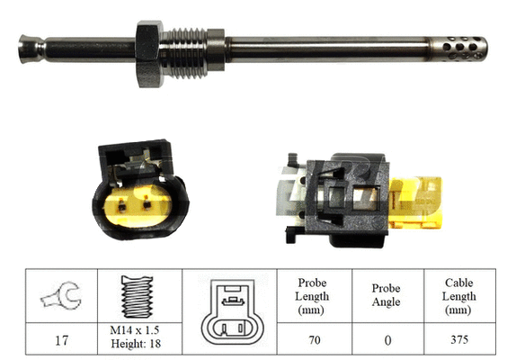 Sensor, exhaust gas temperature (LXT177)