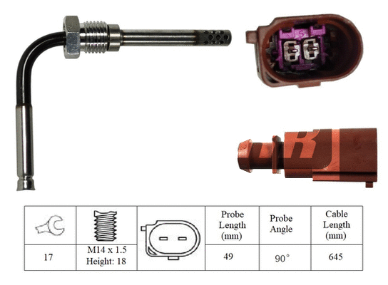 Sensor, exhaust gas temperature (LXT228)
