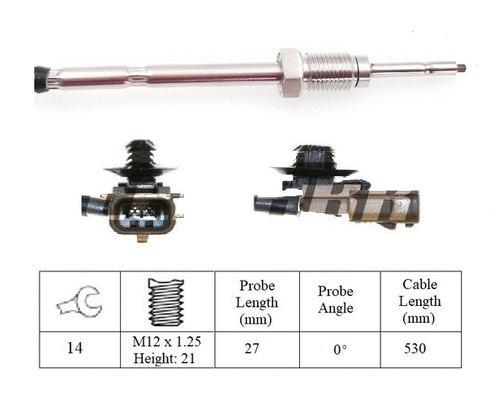 Sensor, exhaust gas temperature (LXT381)