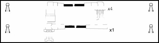 Ignition Cable Kit (HOES666)