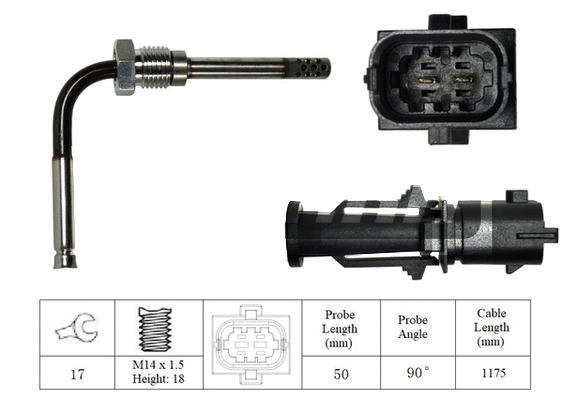 Sensor, exhaust gas temperature (LXT317)