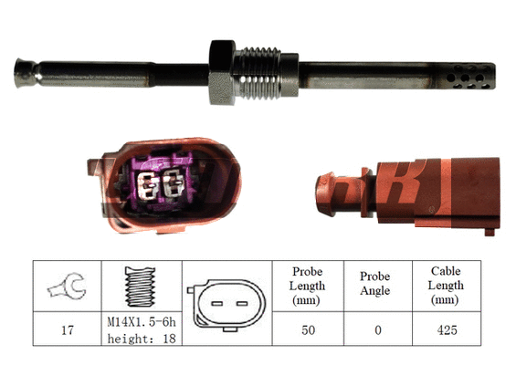 Sensor, exhaust gas temperature (LXT264)