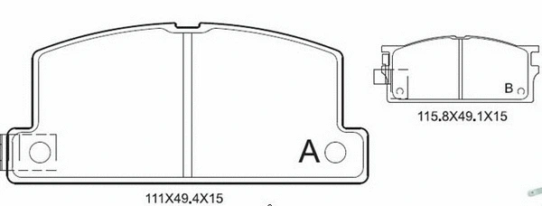 Brake Pad Set, disc brake (M01836)