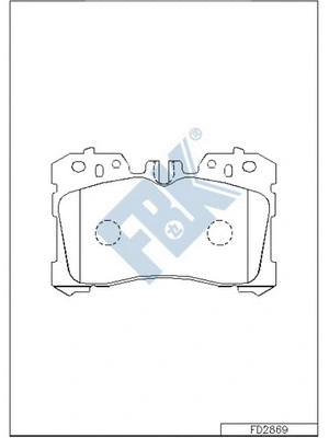 Brake Pad Set, disc brake (FD2869)