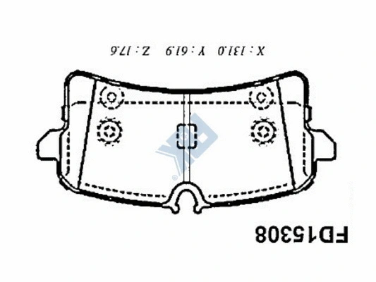 Brake Pad Set, disc brake (FD15308)