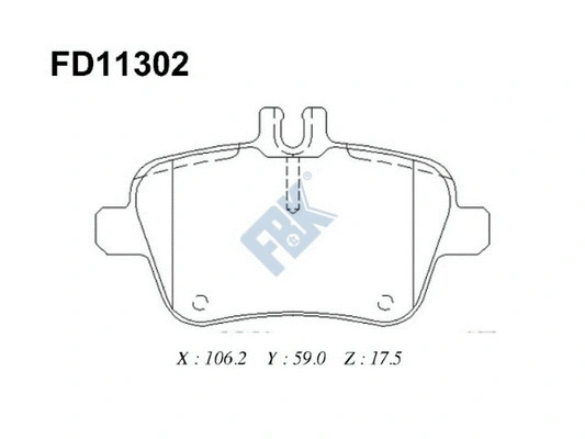 Brake Pad Set, disc brake (FD11302)