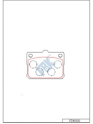 Brake Pad Set, disc brake (FD6000)