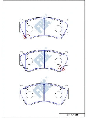Brake Pad Set, disc brake (FD1856M)