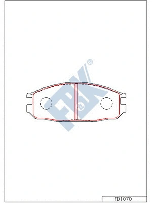 Brake Pad Set, disc brake (FD1070)