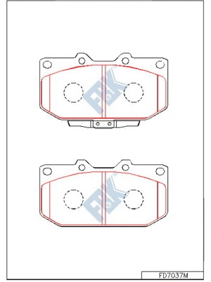 Brake Pad Set, disc brake (FD7037M)