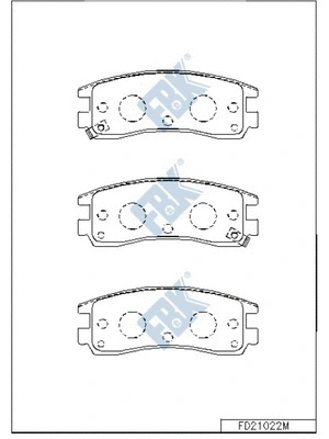 Brake Pad Set, disc brake (FD21022M)