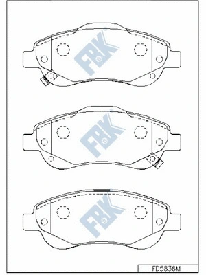 Brake Pad Set, disc brake (FD5838M)