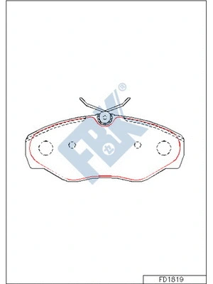 Brake Pad Set, disc brake (FD1819)