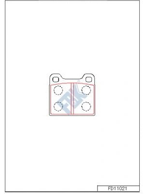 Brake Pad Set, disc brake (FD11021)
