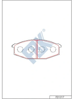 Brake Pad Set, disc brake (FD1017)