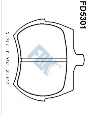 Brake Pad Set, disc brake (FD5301)
