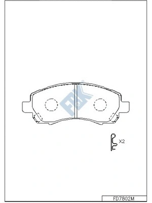 Brake Pad Set, disc brake (FD7802M)