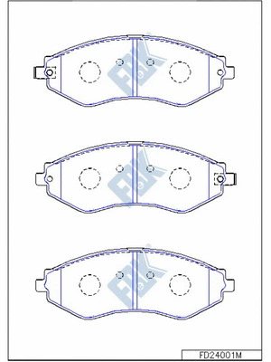 Brake Pad Set, disc brake (FD24001M)