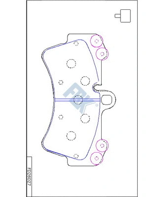 Brake Pad Set, disc brake (FD26027)