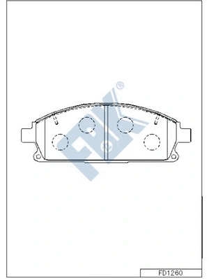 Brake Pad Set, disc brake (FD1260)