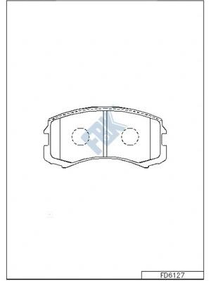Brake Pad Set, disc brake (FD6127)