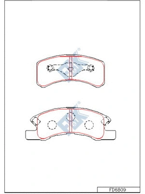 Brake Pad Set, disc brake (FD6809)