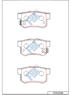 Brake Pad Set, disc brake (FD5056M)