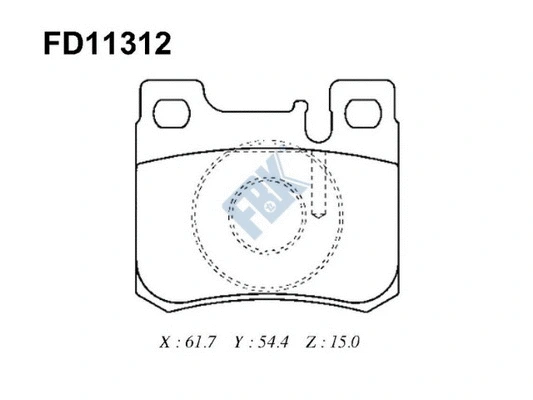 Brake Pad Set, disc brake (FD11312)