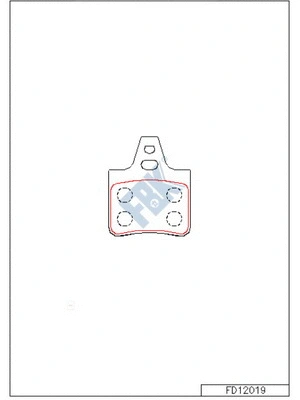 Brake Pad Set, disc brake (FD12019)
