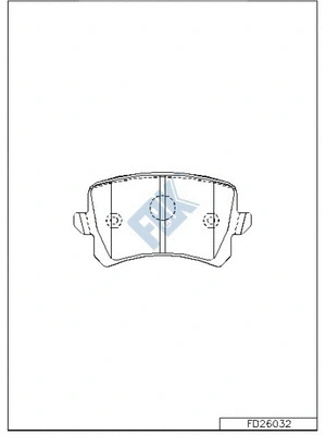 Brake Pad Set, disc brake (FD26032)