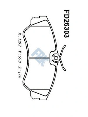 Brake Pad Set, disc brake (FD26303)