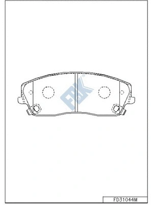 Brake Pad Set, disc brake (FD31044M)