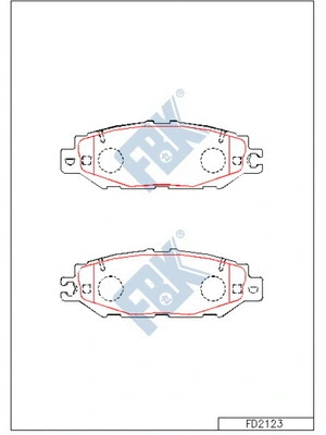 Brake Pad Set, disc brake (FD2123)
