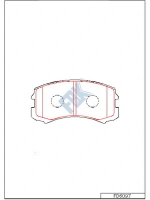 Brake Pad Set, disc brake (FD6097)