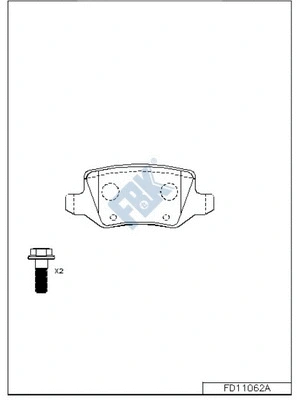 Brake Pad Set, disc brake (FD11062A)