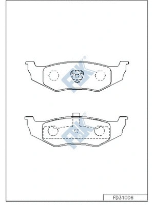 Brake Pad Set, disc brake (FD31006)