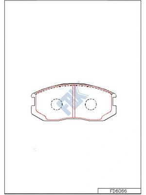Brake Pad Set, disc brake (FD6066)