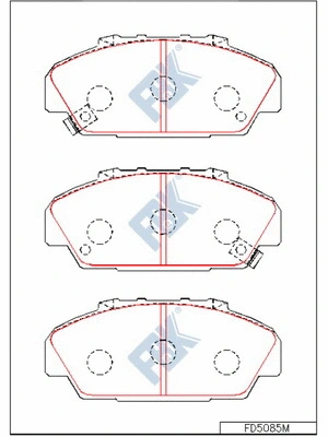 Brake Pad Set, disc brake (FD5085M)