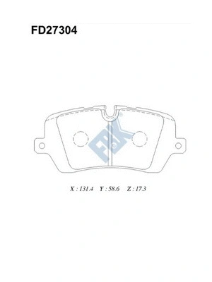 Brake Pad Set, disc brake (FD27304)