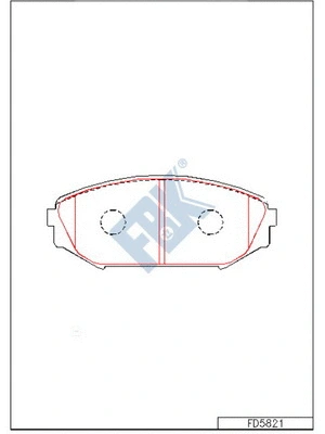 Brake Pad Set, disc brake (FD5821)