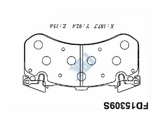 Brake Pad Set, disc brake (FD15309S)