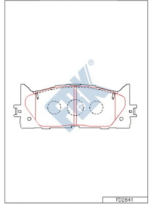 Brake Pad Set, disc brake (FD2841)