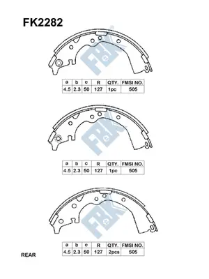 Brake Shoe Set (FK2282)