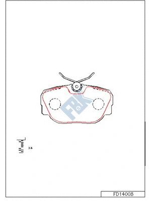 Brake Pad Set, disc brake (FD14008)