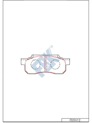 Brake Pad Set, disc brake (FD5012)