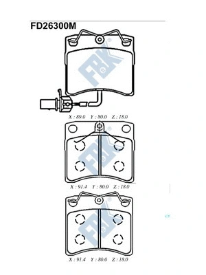Brake Pad Set, disc brake (FD26300M)