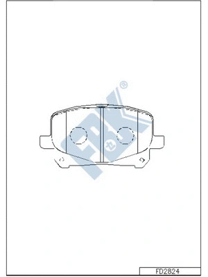 Brake Pad Set, disc brake (FD2824)
