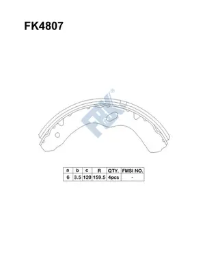 Brake Shoe Set (FK4807)