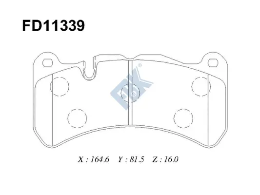 Brake Pad Set, disc brake (FD11339)